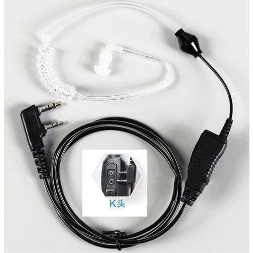 Walkie Talkie Earphone Non-radiation Catheter Headphones Waterproof Professional Transceiver Single-ear Earphone