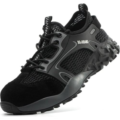 Pierce-proof Boots Lightweight Breathable Sports Shoes With Steel Toe Cap Safety Work Shoes Indestructible Shoes For Men