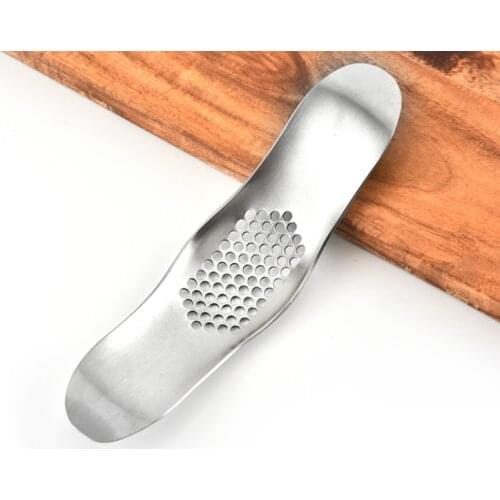 Stainless Steel Garlic Press Rocker Garlic Crusher Squeezer Slicer