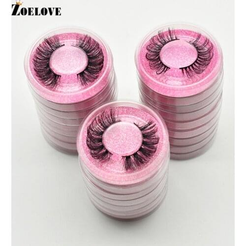 Wholesale Eyelashes 10/20/30Pairs Natural Long False Eyelashes Fluffy Thick Faux 3d Mink Lashes Soft Fake Eyelashes Wispy Lashes