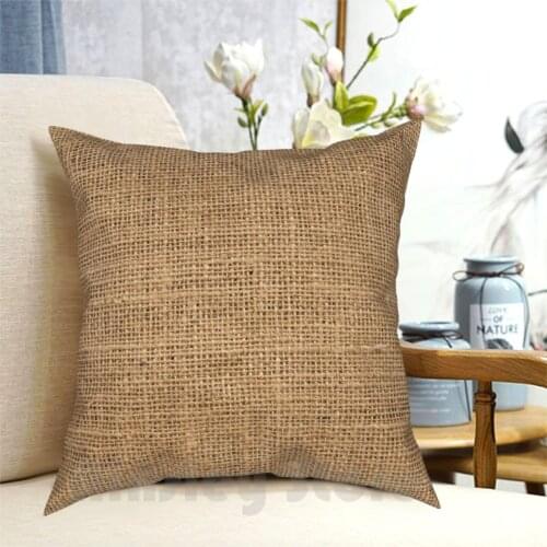 Burlap Pillow Case Printed Home Soft Throw Pillow Burlap Hessian Jute Potato Just Of Potatoes Potato Sack Potato Textile