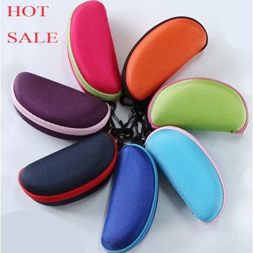 Portable Protector eyeglass Sunglasses Box Container Holder Zipper Glasses Hard Case Eyewear Box Shell Cover Pouch Bag