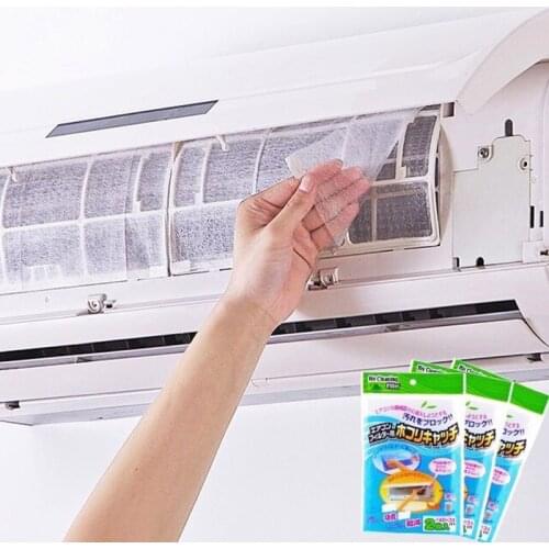 Dustproof Paper Air Conditioning Filter Hotel Dust Control PET 2 Sheet Household Livingroom PM 2.5 Office Home Convenient