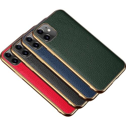 Genuine Leather Luxury Shockproof Protect Case Cover for iPhone 12 Pro Max 11 XS Max XR X