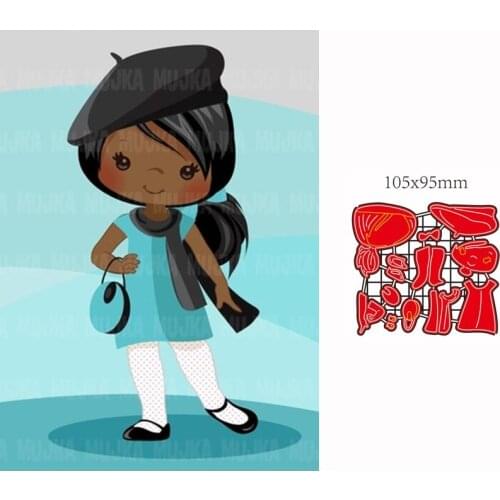 Metal Cutting Die girl DIY Scrapbooking Paper Cards Decorative Craft Embossing cut