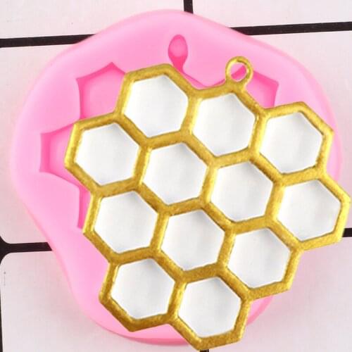 1PCS DIY Honeycomb Cakes Molds Silicone Mold Fondant Cake Chocolate Soap Candy Biscuit Sugar Mold Baking Kitchen Accessories