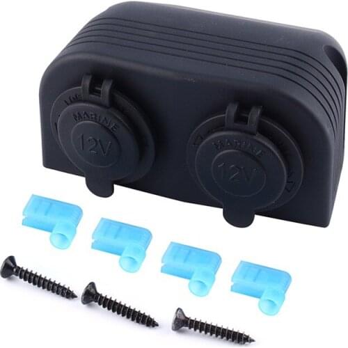 Car-Styling Dual Port Car Boat 12V Cigarette Lighter Socket Splitter Charger Power Adapter Auto Parts 2016