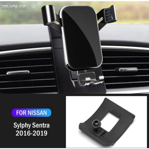 Car Mobile Phone Holder For Nissan Sentra Sylphy B17 2016-2019 Air Vent Mounts Stand GPS Gravity Navigation Bracket Accessories