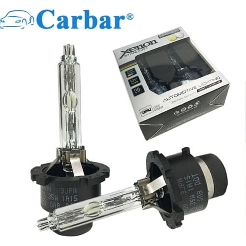 Carbar# High Power Good Quality D2S 6000K Xenon HID Replacement Bulbs Metal Chassis 35W 12V Car HID Xenon Headlight Lams D2C D2R