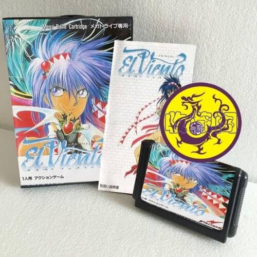 El Viento With Box And Manual 16bit MD Game Card For Sega Mega Drive For Genesis