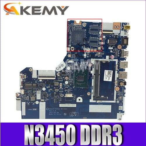 For Lenovo 320-15IAP notebook motherboard DG424 DG524 NM-B301 motherboard CPU N3450 DDR3 100% test work free shipping 5B20P20644