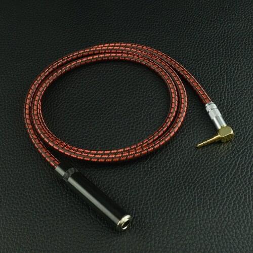 3.5 TO 6.35MM Oxygen-free copper 3.5mm male to 6.35mm female large three-core dual-channel audio extension cable