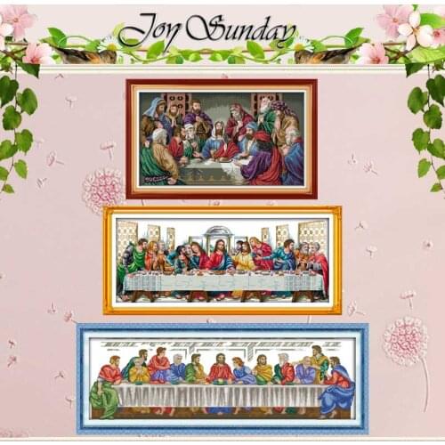 The Last Supper painting counted Cross Stitch 11CT 14CT Cross Stitch Set Wholesale DIY Cross-stitch Kit Embroidery Needlework