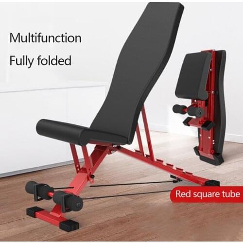Fitness Chair Dumbbell Bench Weightlifting Bench Home Sit-up Board Abdominal Muscle Fitness Equipment Foldable Bench Press Bench