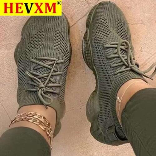 Air Mesh Women Sneaker Sock Shoes Summer Breathable Cross Tie Platform Round Toe Casual Fashion Sport Lace Up 2020 Female Girl