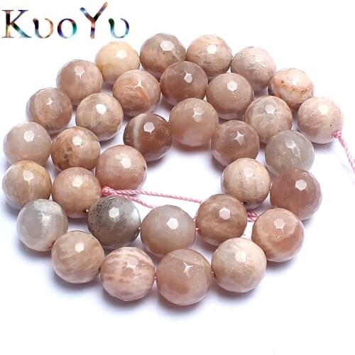 Natural Beads Faceted Sun Stone Round Loose Beads 15"Strand 6/8/10/12mm For DIY Making Bracelet Necklace Jewelry wholesale