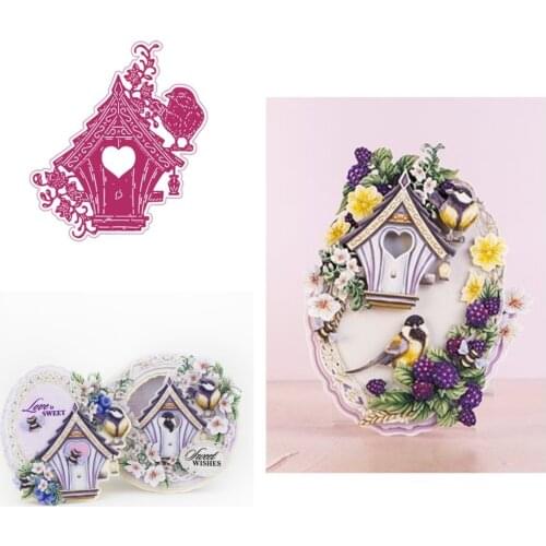 Birds home Metal Cutting Die Scrapbook Embossed Paper Card Album Craft Template New Arrive Silicone stamps scrapbooking new