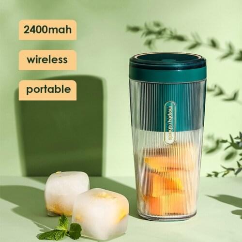MR9800 Portable Food Mixer 2400mah Outdoor Sports Office mini Juicer 300ml Juice Milkshake Mkaer mini Food Blener