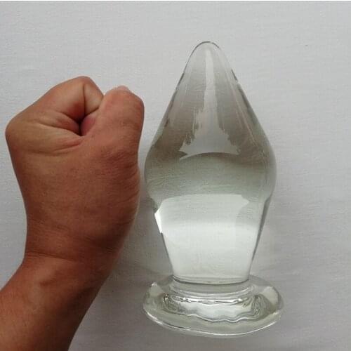 Sex Toys Diameter 8CM Huge Size Anal Plug Glass Big Butt Plug Prostate Massage Vagina Anal Expansion G Point Sex Toys For Women
