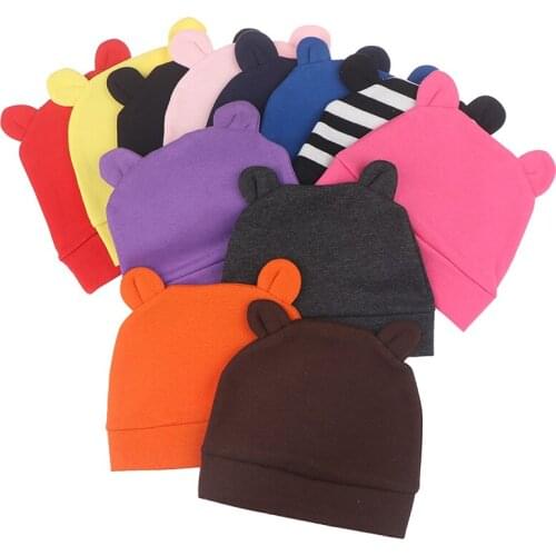 1 Pc New Autumn Winter New Baby Hat Baby Fashion Ears BonnetToddler Kids Warm Cap