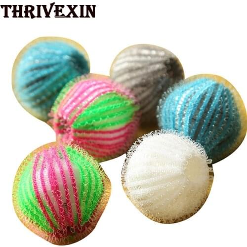 6Pcs Magic Pet Hair Removal Laundry Ball Dog Hairs Suction Ball Cat Hair Remover Cleaning Washing Machine Household
