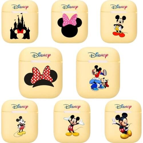 Disney mickey Silicone Case For Apple Airpods 1/2 Cover Protective Earphone Case Headphones Cases Protective For Apple Cover