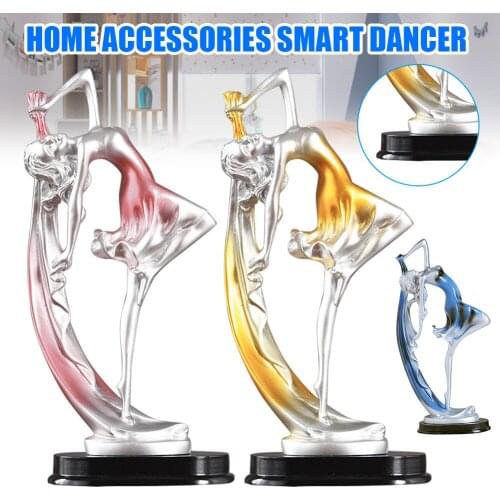 Resin Dancing Girl Statue Figurine Decorative Sculptures Table Ornament Home Для Дома