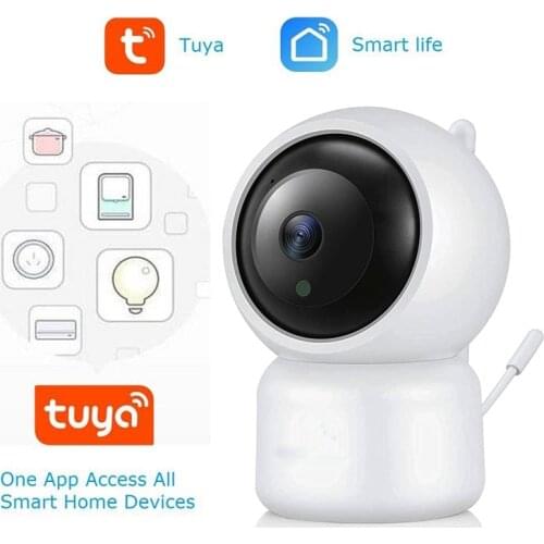 Wouwon Display Temperature Play Lullaby HD Mini IP Camera Wifi Camera Security CCTV Baby Camera Baby Monitor Tuya Smartlife APP