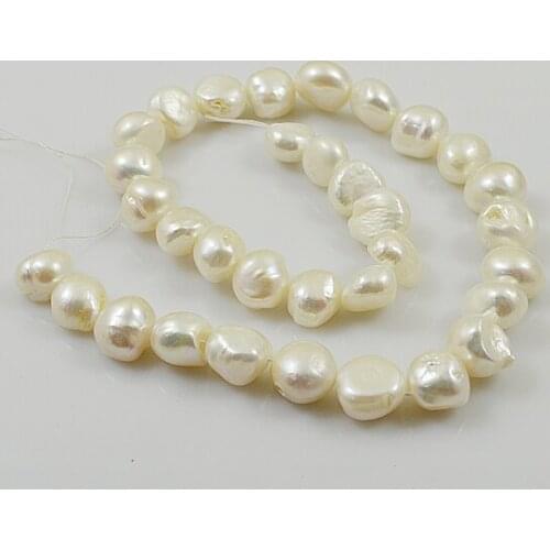 Terisa Baroque Pearl Jewelry,White Color Real Pearls Loose Beads,Perfect DIY Handmade Women Making Jewelry Unique Chirstmas Gift