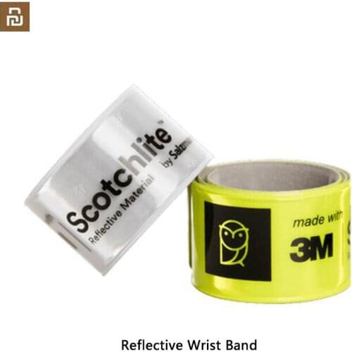 1PCS Youpin miaomiaoce 38CM Night Reflective Wrist Band Quick Wearing Automatic Flexible Fluorescent Light Strap