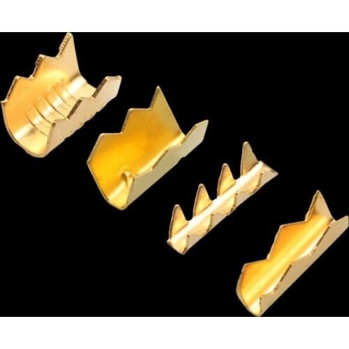 100Pcs DJ451 Sawtooth U-shaped Crimping Terminal Tab Cold Inserts Connectors Cold Terminal Small Teeth Fascia Terminal 0.2-4mm2