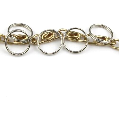 1000pcs Pack 3/8''(10mm) Split Rings Nickel O Ring for Key Rings #ME070