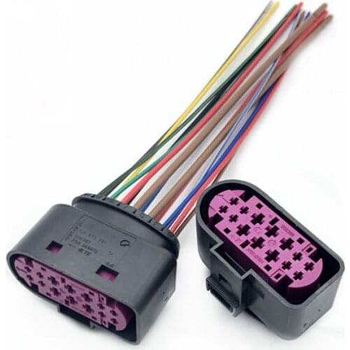 14 Pin Headlight Xenon Lamp Plug Connector For Golf MK6 Passat For A3 A4 A6 A8 1J0973737 1J0 973 737