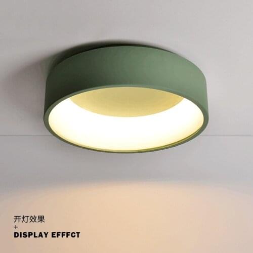 2018 New Nordic Creative Macaron Led Ceiling Light Art Loft Apartment Designer Bedroom Light Study Coffee Shop Lights