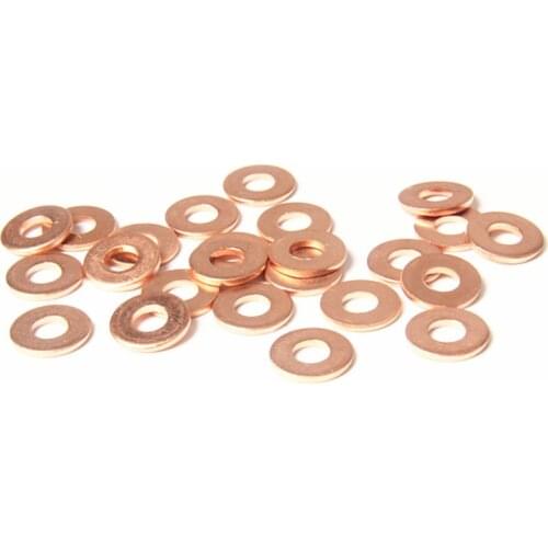 280pcs/Set 12 Sizes Solid Copper Crush Washers Assorted Seal Flat Ring Kit Professional Hardware Accessories with Case