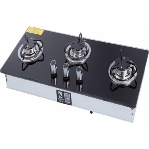 Boat Caravan Camper 3 Buner LPG Gas Stove Hob With Tempered Glass 715*310*70mm GR-B006