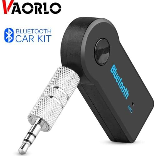 VAORLO Car Bluetooth Receiver AUX Audio Bluetooth Adapter 3.5mm Car Kit HandsFree Wireless Receiver For Car Speakers Headphones