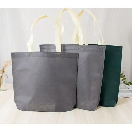 Large Hasp Shopping Bags Durable Travel Storage Non-woven Fabric Shoulder Bag Reusable Women Portable Handbags Organizer Pouch