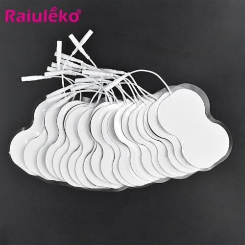 30pcs Electrode Pads Tens Physiotherapy Digital Therapy Machine Body Massager 8.9*5.5cm Nerve Stimulator for 2mm Electrode Line