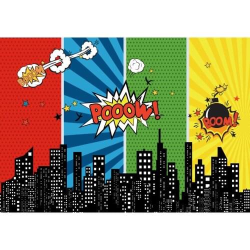 Anime Superhero Photography Birthday Party Background Photography Background For Photo Studio Photophone