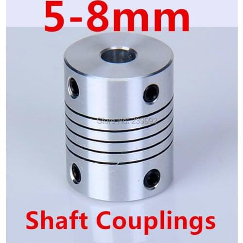 4pcs/lot 5x8mm flexible coupling shaft couplings OD19mm*25mm flexible shaft 5mm 8mm for cnc parts stepper motor