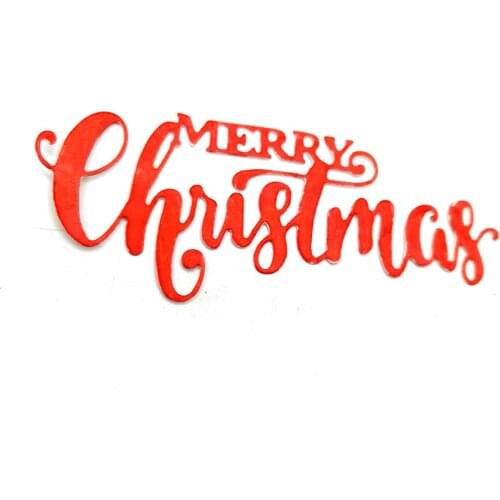Julyarts Merry Christmas Letter Stencils for DIY Scrapbooking Natal For Card Making Decoration Embossing Craft Dies