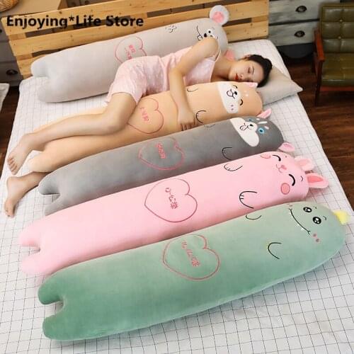 Creative Bed Sleeping Clip Leg Pillow Cute Cartoon Boyfriend Bedside Cushion Pillow Large Creative Gift Female
