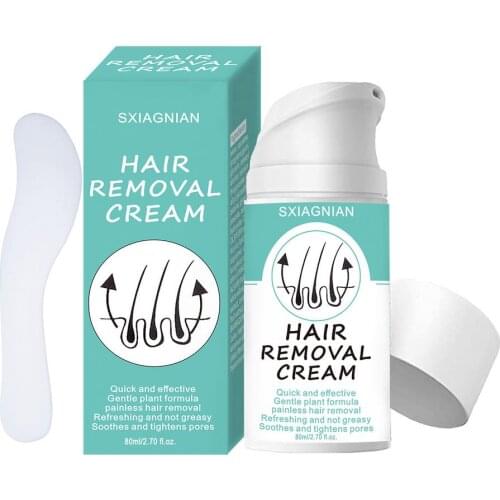 80ML Painless Hair Growth Removal Cream Body Hands Beard Hair Skin Friendly Depilatory Cream Bikini Leg Hair Remover Foam Mousse