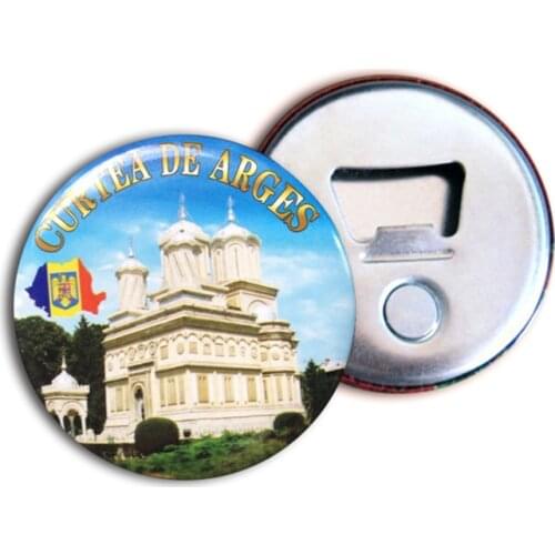 50x Personalized Fridge Magnet Magnetic Bottle Opener Corporate Gift Custom Logo Bottle Opener Button Magnet 58mm 2.25" Diameter