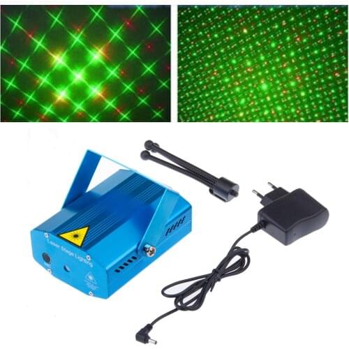 Mini RGB Lights Effect DJ Led Disco Light Party Show Rechargeable Laser Projector Stage Light With Remote Control For Party Home