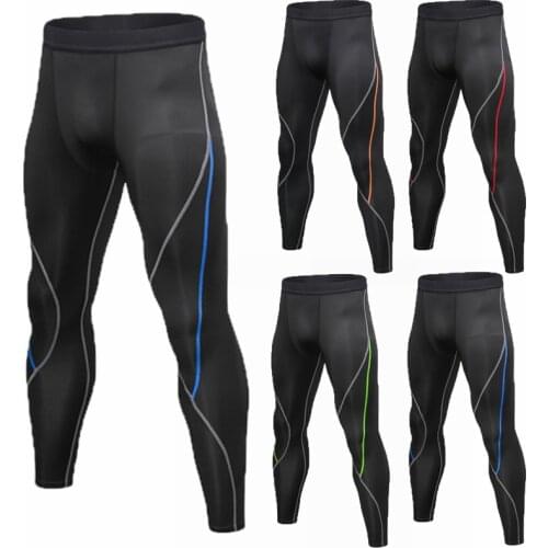 Mens Compression Legging Pants Tights Men Sports Tight Leggings Fitness Sportswear Gym Training Pants Skinny Trousers