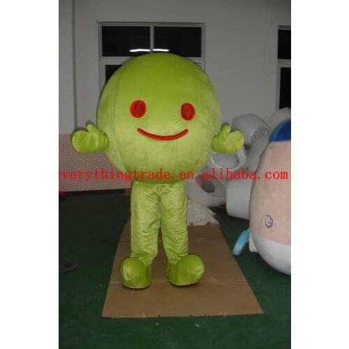 New 2017 Adult cartoon character lovely green Mascot Costume fancy dress party costumes