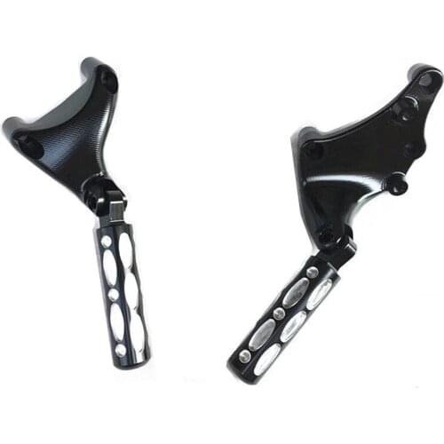 Pair CNC Passenger Footpeg Rearset Rear Footrest Foot Peg pedal For Harley XL 883 2014 -UP