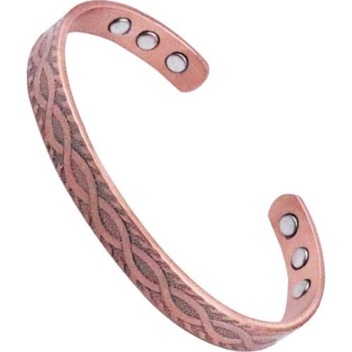 European and American Popular Red Copper Bracelets 8-Shaped Magnetic Metabolism Promoting Red Copper Bracelets